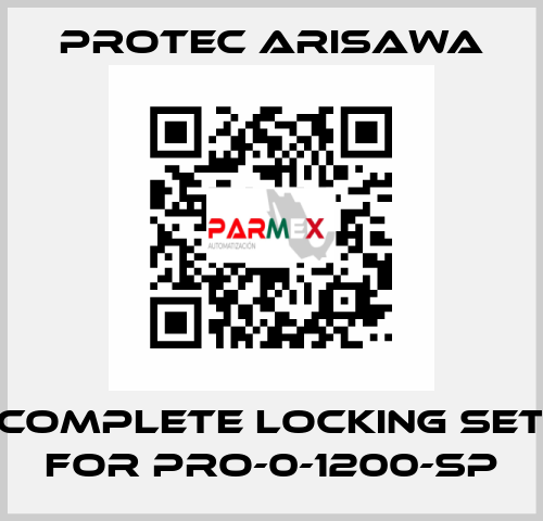 Complete locking set for PRO-0-1200-SP Protec Arisawa