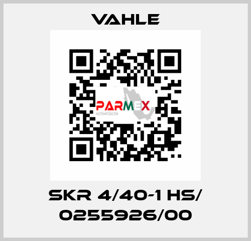 SKR 4/40-1 HS/ 0255926/00 Vahle