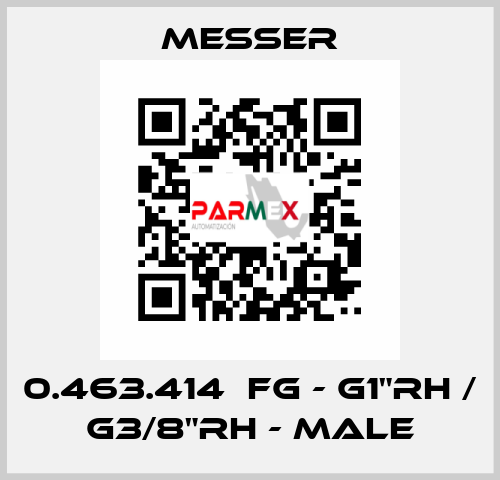 0.463.414  FG - G1"RH / G3/8"RH - Male Messer