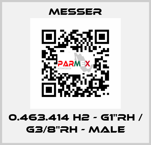 0.463.414 H2 - G1"RH / G3/8"RH - Male Messer