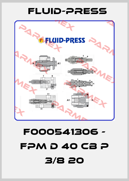 F000541306 - FPM D 40 CB P 3/8 20 Fluid-Press