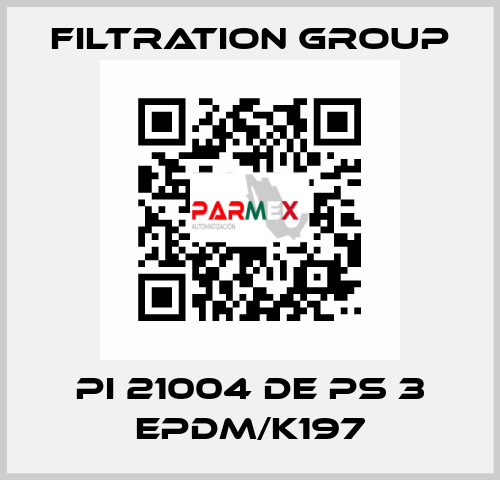 PI 21004 DE PS 3 EPDM/K197 Filtration Group