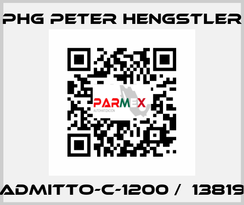 ADMITTO-C-1200 /  13819 phg Peter Hengstler