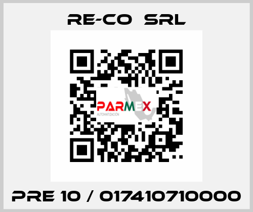 PRE 10 / 017410710000 RE-CO  SRL