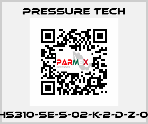 XHS310-SE-S-02-K-2-D-Z-015 Pressure Tech