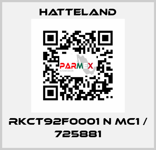 RKCT92F0001 N MC1 / 725881 HATTELAND