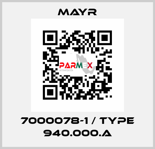 7000078-1 / Type 940.000.A Mayr