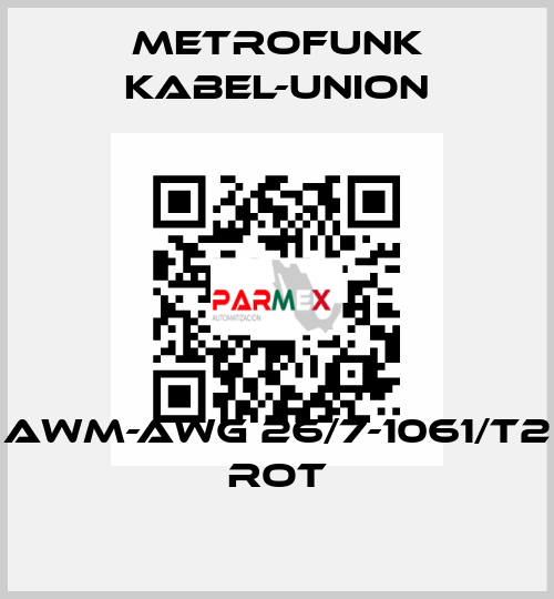 AWM-AWG 26/7-1061/T2 ROT METROFUNK KABEL-UNION