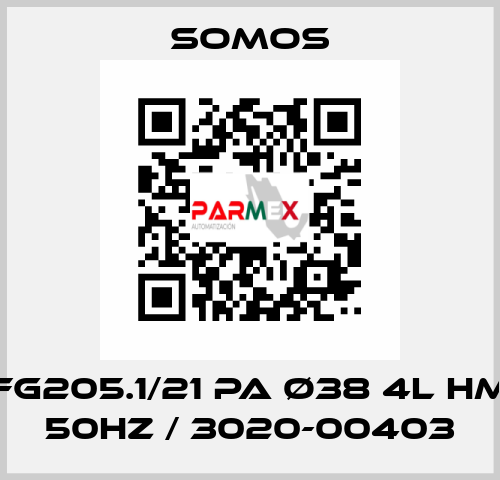 FG205.1/21 PA ø38 4l HM 50Hz / 3020-00403 Somos