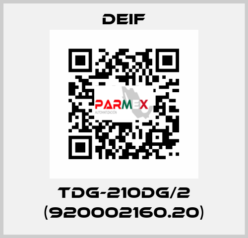 TDG-210DG/2 (920002160.20) Deif