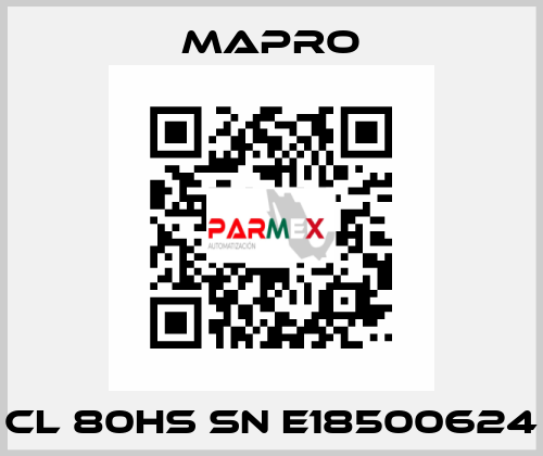 CL 80HS SN E18500624 Mapro