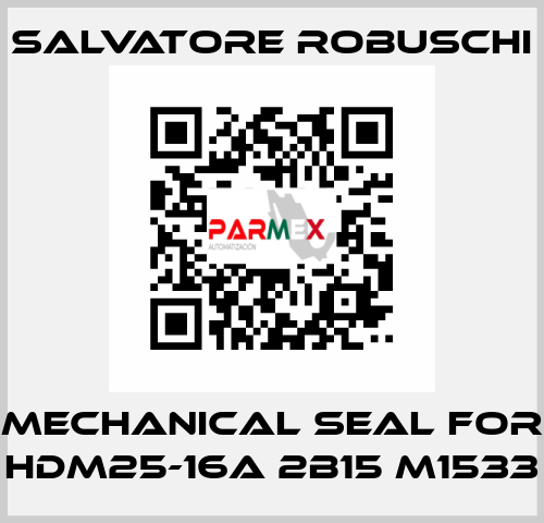 mechanical seal for HDM25-16A 2B15 M1533 SALVATORE ROBUSCHI