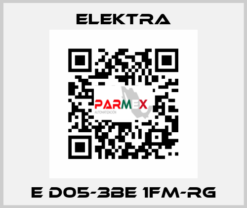 E D05-3BE 1FM-RG ELEKTRA