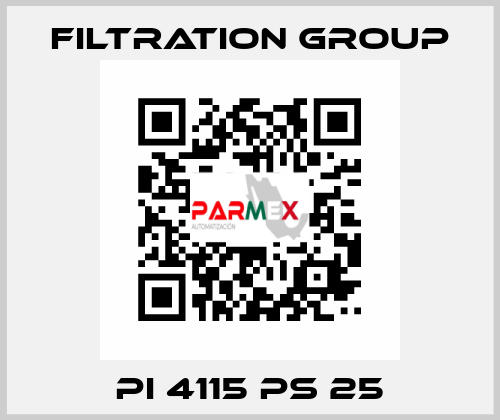 PI 4115 PS 25 Filtration Group