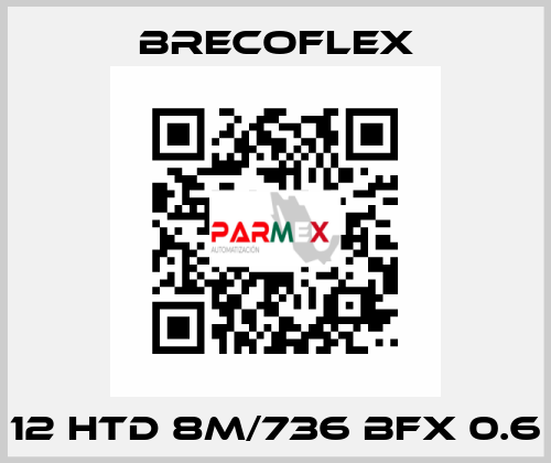 12 HTD 8M/736 BFX 0.6 Brecoflex