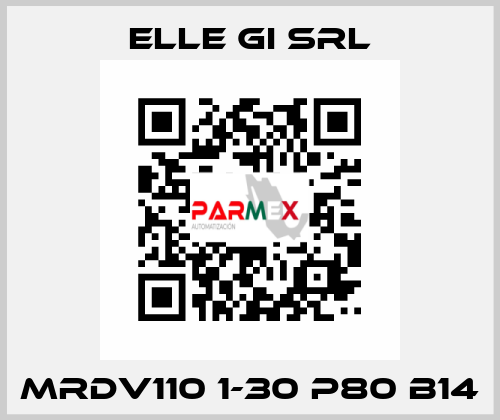 MRDV110 1-30 P80 B14 ELLE GI SRL