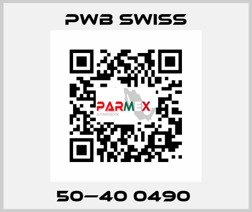 50—40 0490  PWB Swiss