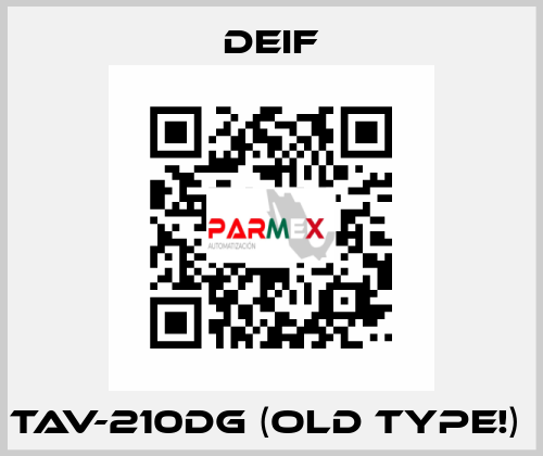 TAV-210DG (old type!)  Deif