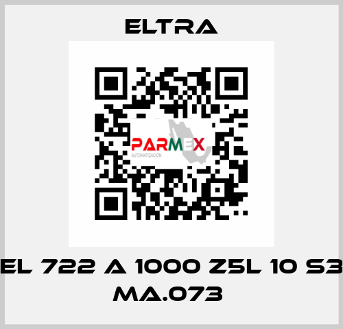 EL 722 A 1000 Z5L 10 S3 MA.073  Eltra