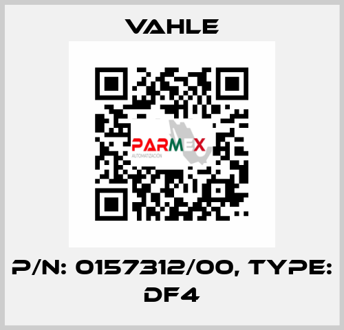 P/n: 0157312/00, Type: DF4 Vahle