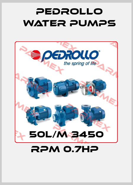 50L/M 3450 RPM 0.7HP  Pedrollo Water Pumps