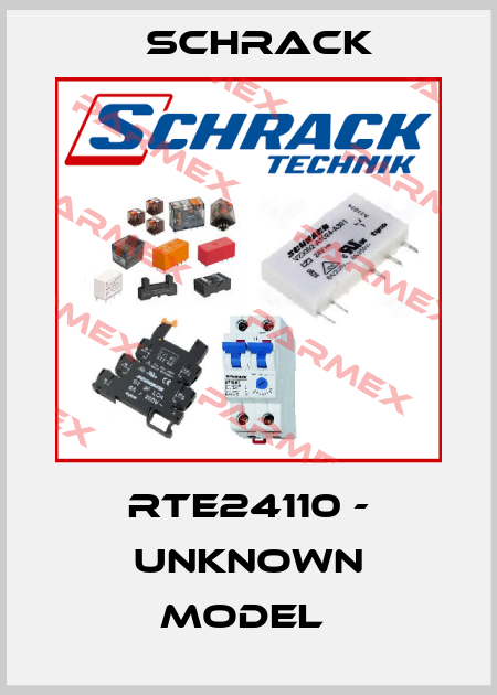 RTE24110 - unknown model  Schrack