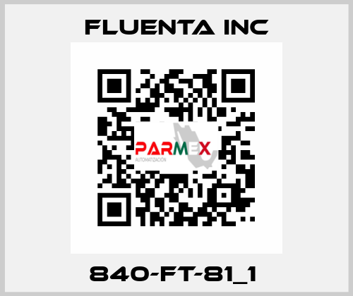 840-FT-81_1  Fluenta Inc