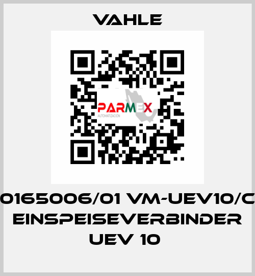 0165006/01 VM-UEV10/C EINSPEISEVERBINDER UEV 10  Vahle