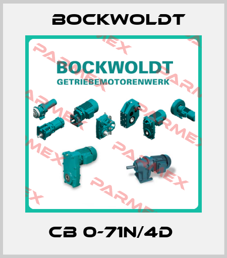 CB 0-71N/4D  Bockwoldt