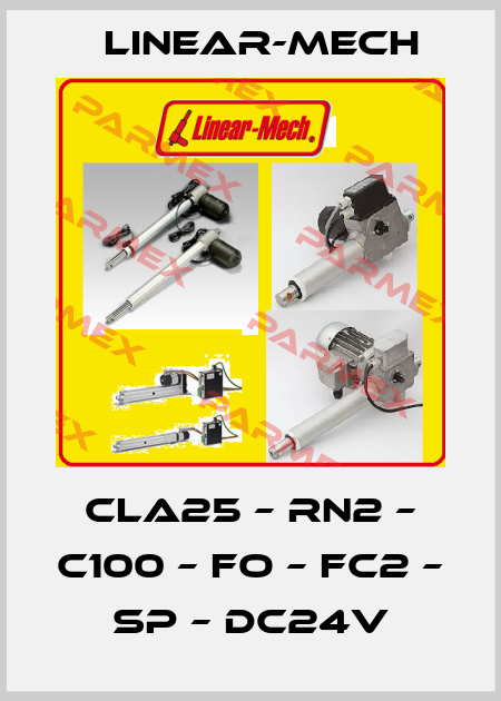 CLA25 – RN2 – C100 – FO – FC2 – SP – DC24V Linear-mech