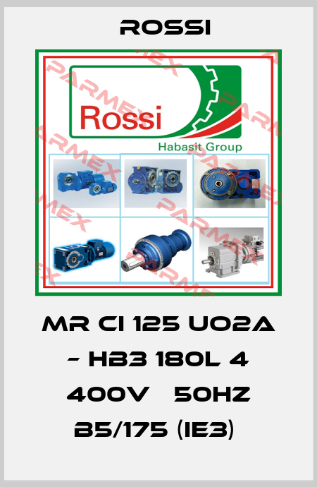 MR CI 125 UO2A – HB3 180L 4 400VΔ 50Hz B5/175 (IE3)  Rossi