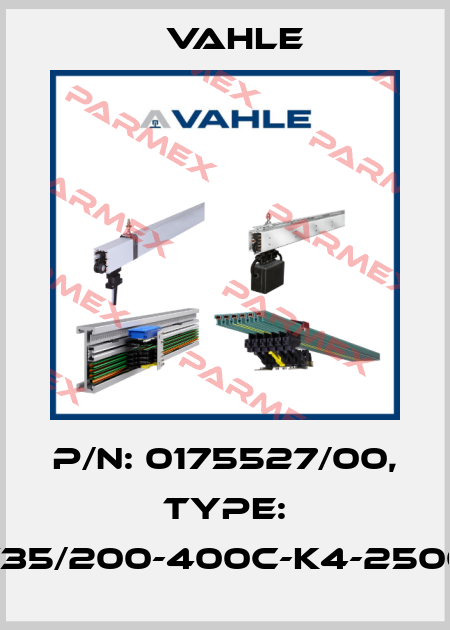 P/n: 0175527/00, Type: DT-UDV35/200-400C-K4-2500PH-BA Vahle