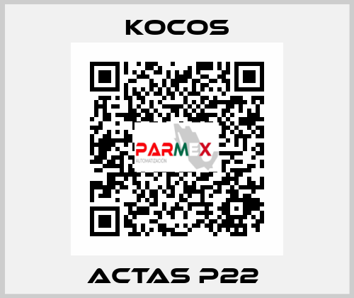 ACTAS P22  KoCoS