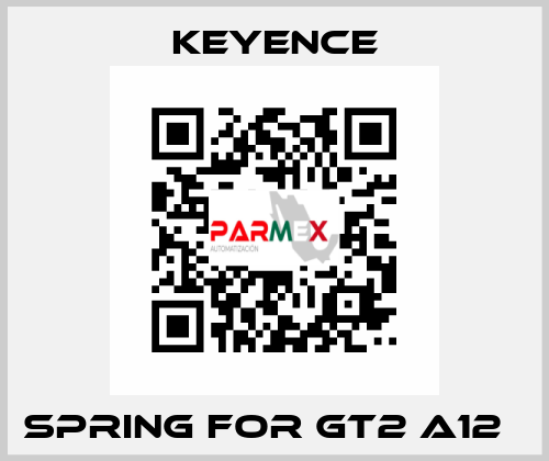 Spring for GT2 A12   Keyence