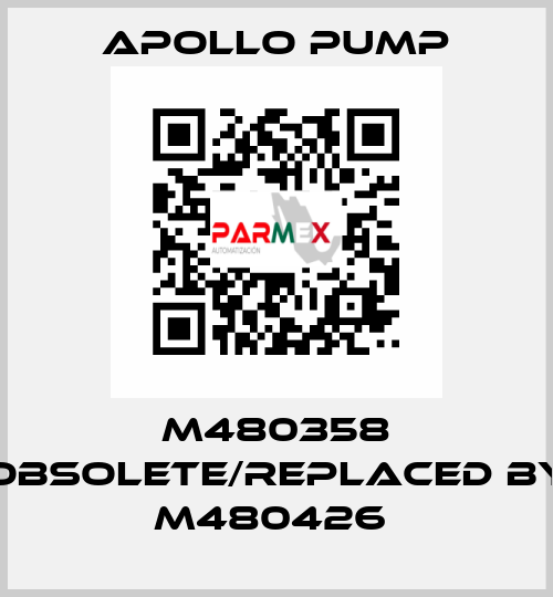 M480358 obsolete/replaced by M480426  Apollo pump