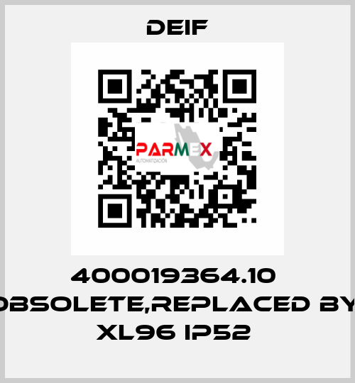 400019364.10  obsolete,replaced by  XL96 IP52  Deif