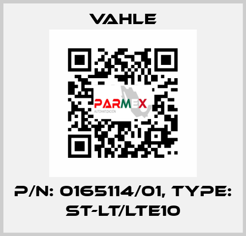 P/n: 0165114/01, Type: ST-LT/LTE10 Vahle