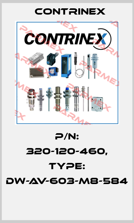 P/N: 320-120-460, Type: DW-AV-603-M8-584  Contrinex