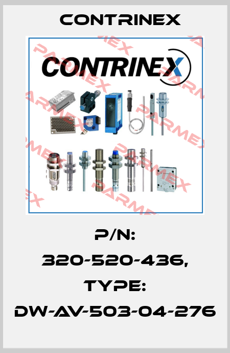 p/n: 320-520-436, Type: DW-AV-503-04-276 Contrinex