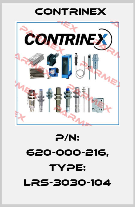 p/n: 620-000-216, Type: LRS-3030-104 Contrinex