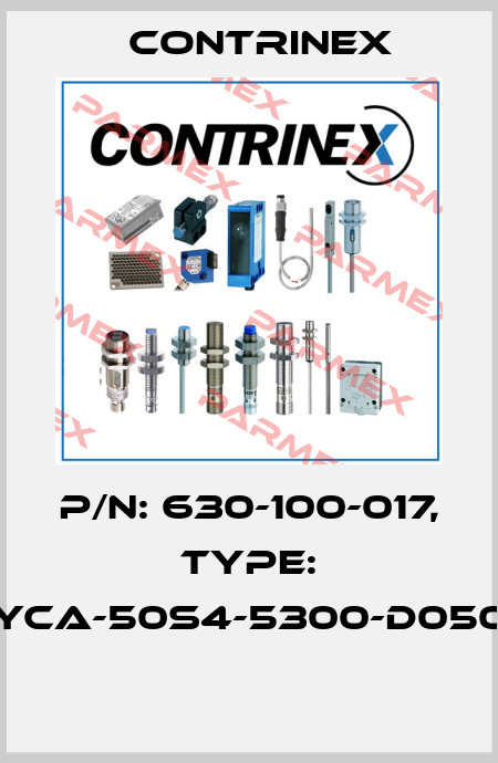 P/N: 630-100-017, Type: YCA-50S4-5300-D050  Contrinex
