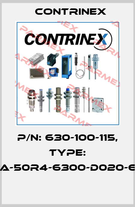 P/N: 630-100-115, Type: YCA-50R4-6300-D020-69K  Contrinex