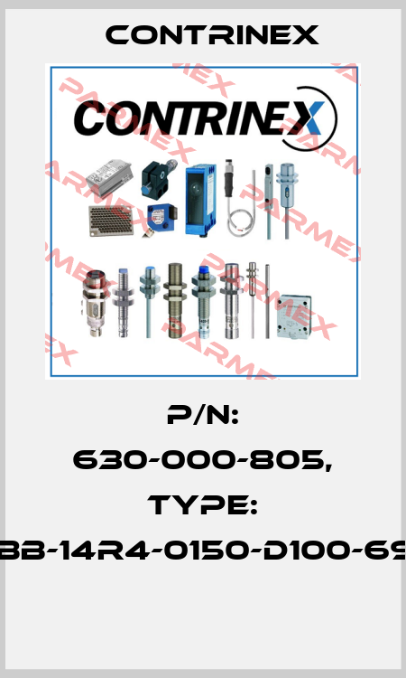 P/N: 630-000-805, Type: YBB-14R4-0150-D100-69K  Contrinex