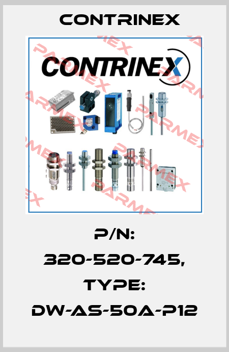 p/n: 320-520-745, Type: DW-AS-50A-P12 Contrinex