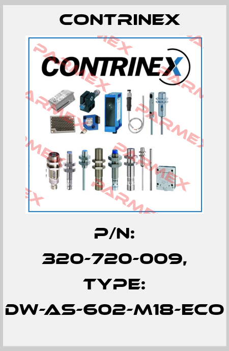p/n: 320-720-009, Type: DW-AS-602-M18-ECO Contrinex