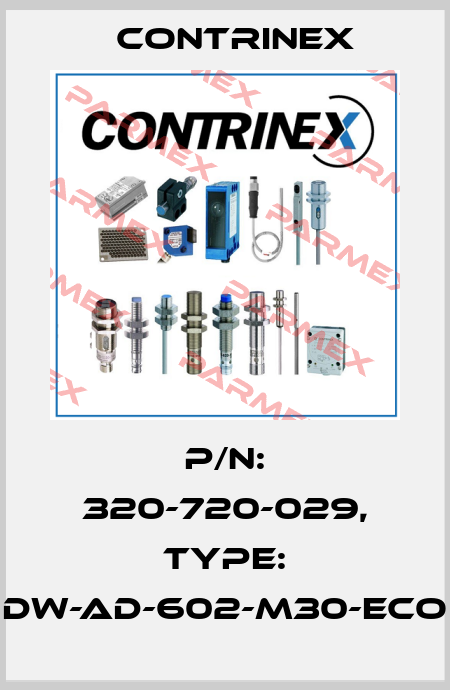 p/n: 320-720-029, Type: DW-AD-602-M30-ECO Contrinex