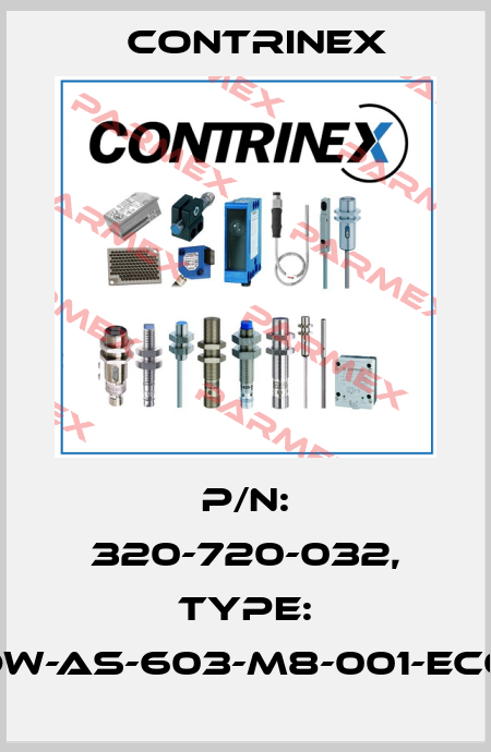 p/n: 320-720-032, Type: DW-AS-603-M8-001-ECO Contrinex