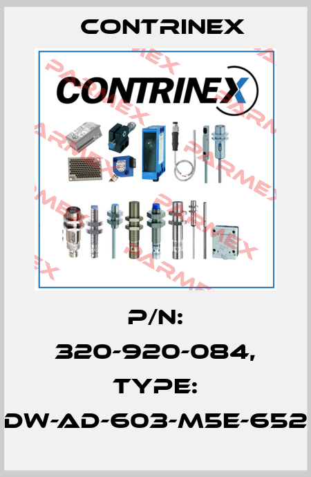 p/n: 320-920-084, Type: DW-AD-603-M5E-652 Contrinex