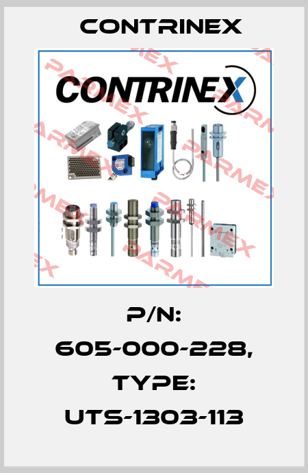p/n: 605-000-228, Type: UTS-1303-113 Contrinex