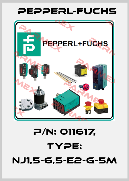 p/n: 011617, Type: NJ1,5-6,5-E2-G-5M Pepperl-Fuchs